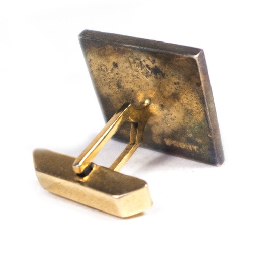 Vintage Dorée Argent Sterling M Avant Cow-Boy Boutons Manchette .75 " 22 Grammes - Photo 7 sur 7