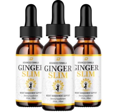 (3 Pack) Ginger Slim Drops   GingerSlim Extra Strength All Natural Organic