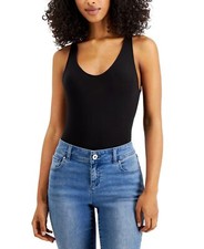 Alfani Womens Ultra Soft Modal V-Neck Bodysuit