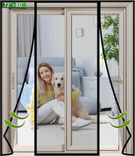 Magnetic Screen Door Upgraded PET Mesh Greater than Fiberglass and Polyester,Dou
