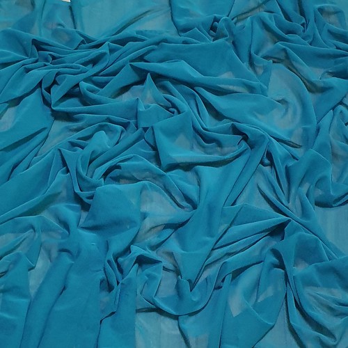 Soft Power Mesh Tulle 4-way Spandex stretch Fabric Sheer Net Dresses Bridal 44"w - Picture 481 of 628