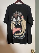 Vintage 1994 Taz The Tasmanian Devil Big Face T-Shirt Size X-Large USA Made