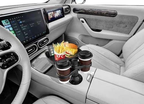 Expansor de doble portavasos ajustable para asiento de automóvil multifuncional giratorio 360° cu - Imagen 16 de 24