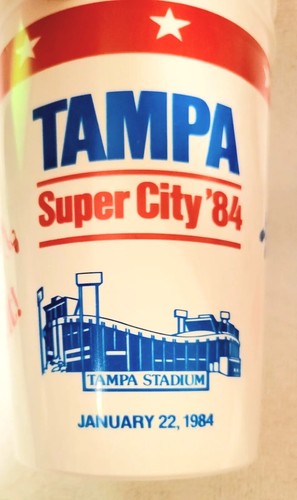 Vintage Coca-Cola 1984 Super Bowl XVIII Souvenir Cups Tampa Stadium 5.5" - Picture 7 of 7
