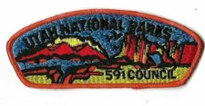 Utah National Parks 591 Council CSP Patch ORNAGE Border [NAN-2051]