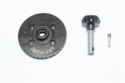 GPM Harden Steel #45 Diff Bevel Gear 38T & Pinion Gear 13T For AXIAL Yeti