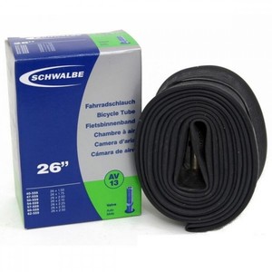Schwalbe MTB Fahrrad Schlauch AV13 26x1,5-2,5 Auto-Ventil Schrader 40/62-559 Schwalbe MTB Fahrrad Schlauch AV13 26x1,5-2,5 Auto-Ventil Schrader 40/62-559