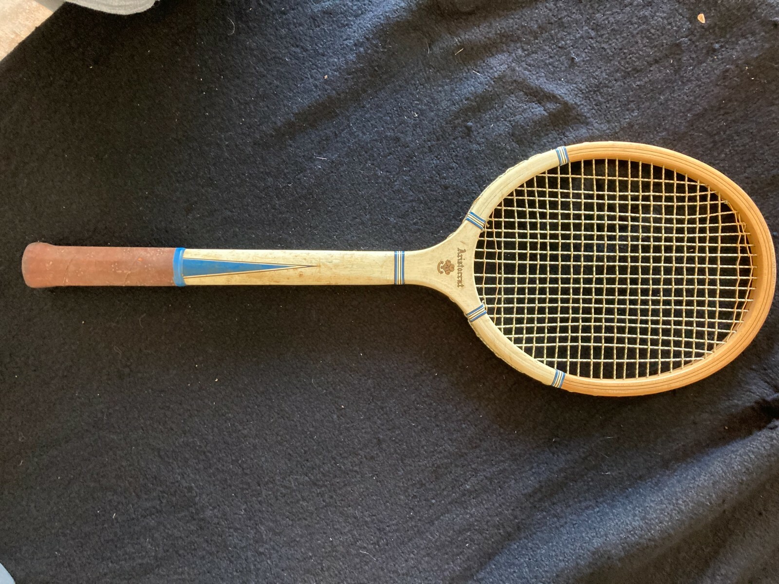 Vintage Antique N.J. MAGNAN CORP. Tennis Racquet W/Press