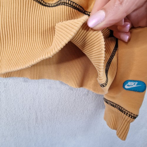 Nike Sweatshirt Womens XL Yellow Vintage Y2k Embroidered Spellout Oregon USA - Picture 14 of 15