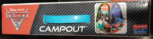NIB: CARS 2 - Campout Playhut Tent - Twist 'N Fold Pop Up Set Up - MEGA RARE! - Picture 5 of 7
