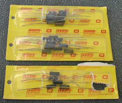 25 Pieces Ohmite 13FR005 .005 Ohm 3 Watt 1% Current Sense Resistors NOS