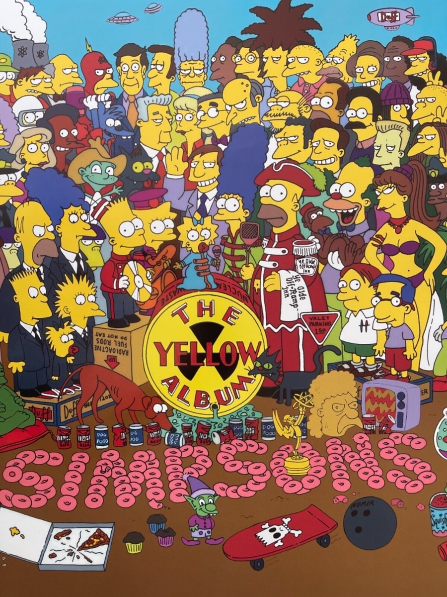 THE SIMPSONS,”THE YELLOW ALBUM” AUTHENTIC LICENSED 2006 POSTER | eBay