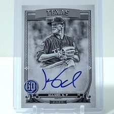 Kolby Allard 2020 Topps Gypsy Queen Black & White On-Card Auto SP 17/50 Rangers