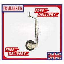 TRAILER JOCKEY WHEEL 48mm ribbed compatible with Ifor Williams & more FREE DEL