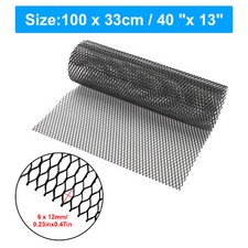 Universal Black Car Grille Mesh Net Sheet Aluminum Rhombic Auto Grill 40x13 Universal Black Car Grille Mesh Net Sheet Aluminum Rhombic Auto Grill 40x13