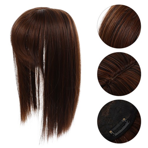 Wig Overhead Miss Synthetic Hair Topper Women Clip for Thinning False