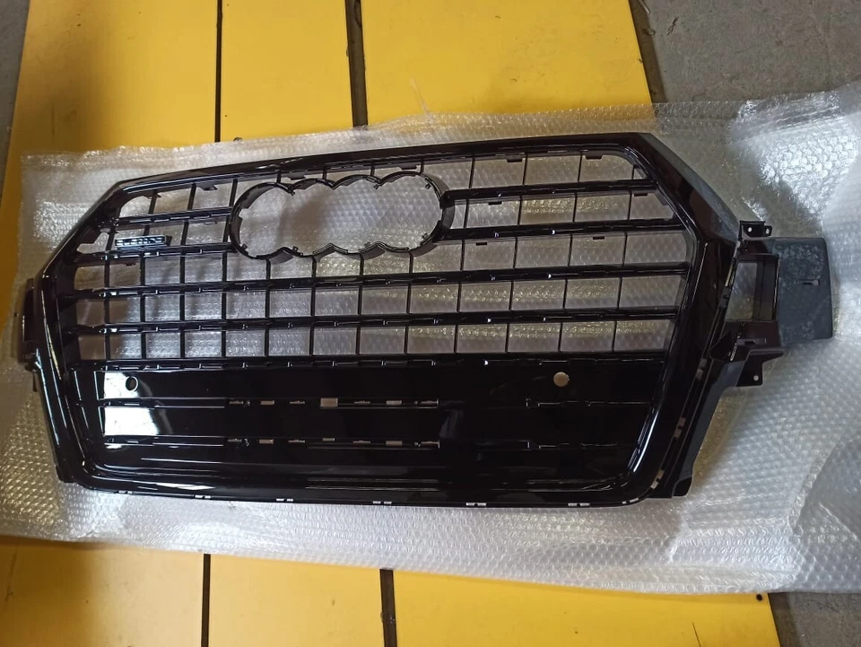 Para Audi Q7 4M 2016+ Parrilla Radiador Rejilla Delantera en SQ7 look negro negro - Imagen 2 de 4