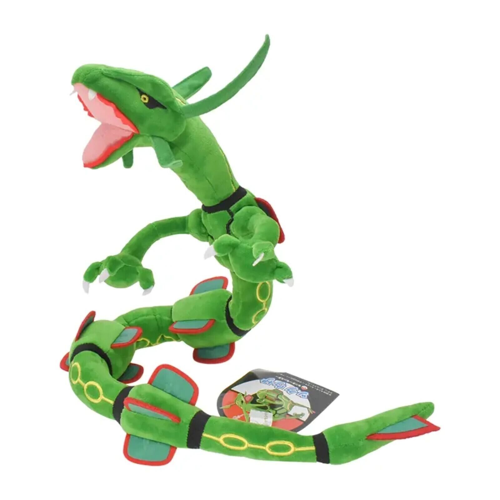 Pokemon Shiny Rayquaza 30 Long POSABLE Plush - NEW - Pokemon Center US  Seller