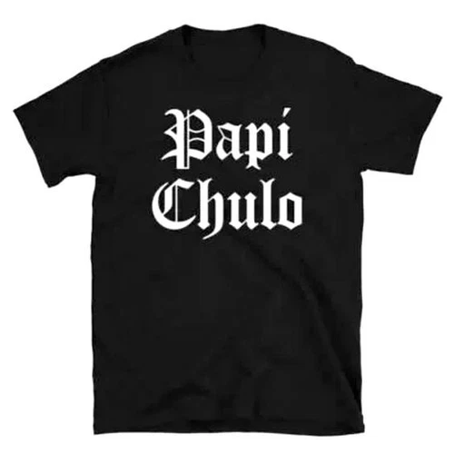 Papi Chulo T shirt New Spanish Boricua Puerto Rico Rican Latino Retro Hip Hop