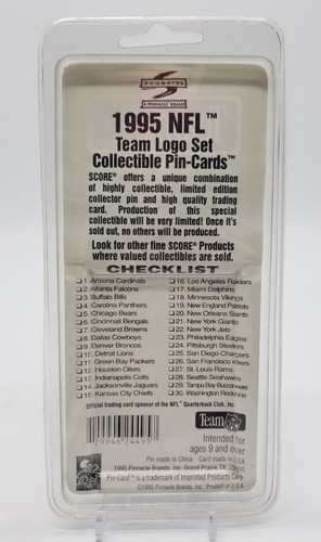 1995 Score Team NFL Pin Cards New England Patriots DREW BLEDSOE Brand New Sealed - Picture 3 of 4