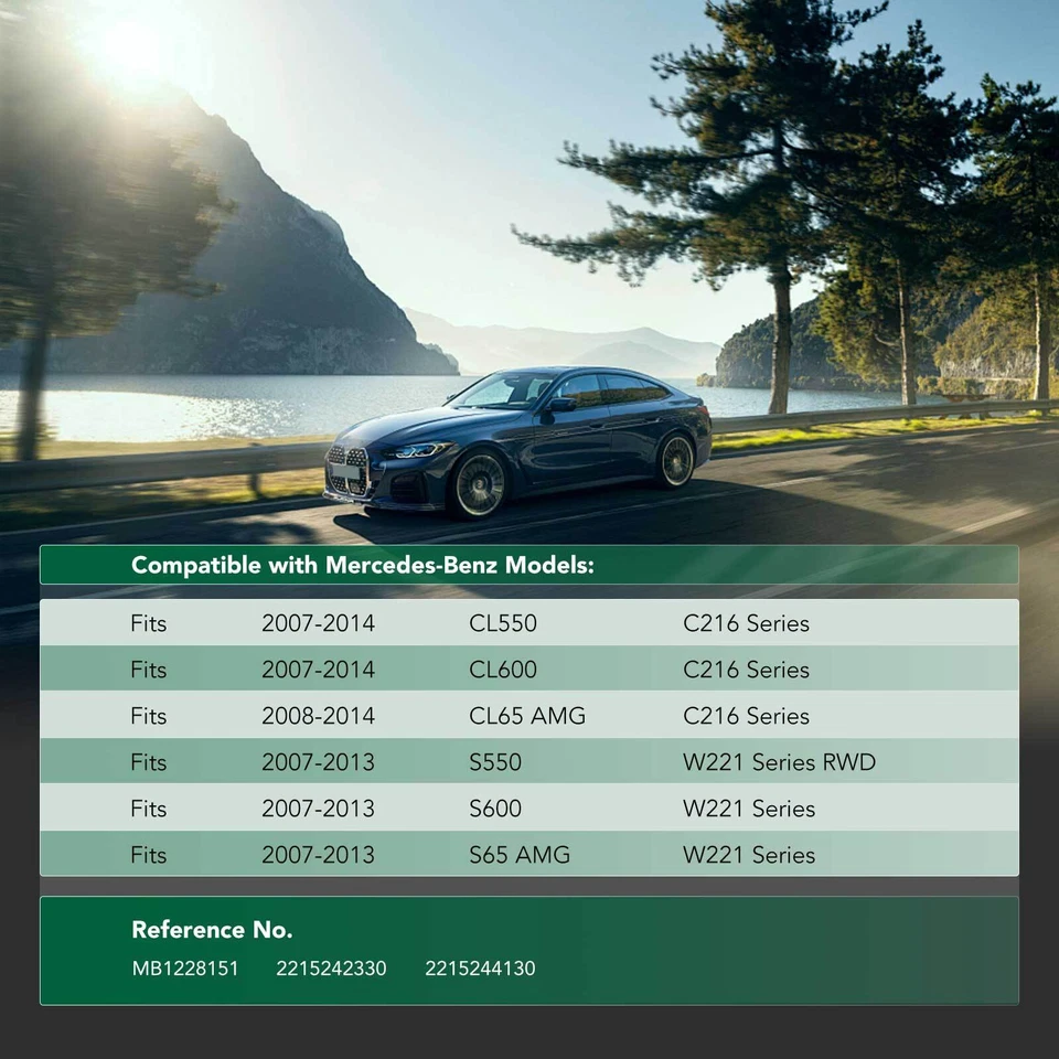 Protector contra salpicaduras de motor central para Mercedes-Benz S600 CL600 S550 S65 AMG CL65 AMG Foto 2 de 4