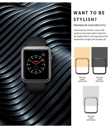 For Apple Watch Series 3 / 2 / 1 Case (38mm, 42mm) | Ringke Bezel Styling Cover - Picture 115 of 228