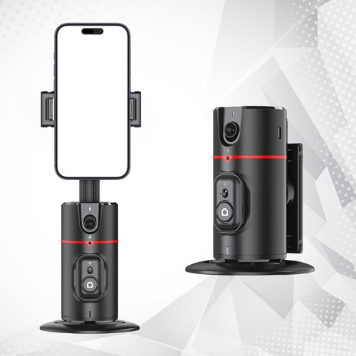 Auto Face Tracking Desktop Gimbal Stabilizer 360° Rotation Phone Camera Holder - Photo 10 sur 14