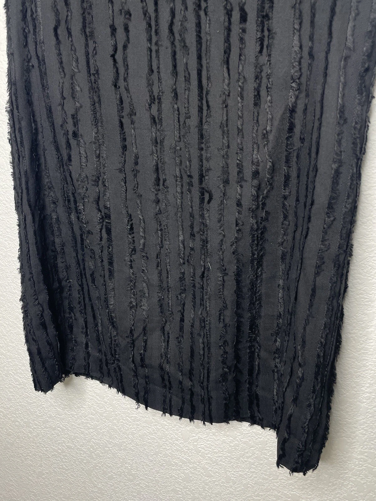 VERSACE COLLECTION Mini Abito Nero EU 42 o Tg 6 Texturizzato