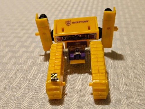 De colección Años 90 Hasbro G2 Transformers Amarillo Bonecrusher Constructicon Decepticon - Imagen 11 de 13