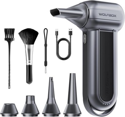 WOLFBOX MF100 3-Gang einstellbare Mini-Gebläse, Staubgebläse - 150000RPM, 5 V