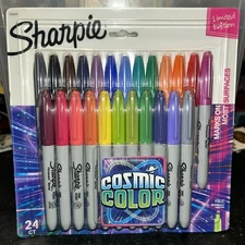 Sharpie Permanent Markers Ultra Fine Point Cosmic Color Limited Edition 24 Count