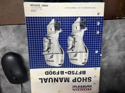 Honda Marine BF75D-BF90D OEM Shop Manual 1st Edition 61ZY900