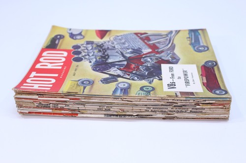 Hot Rod VTG Magazine Lot Bundle 1950's Car Issues Drag MCM Ford Nationals DIY NY - Picture 19 of 24