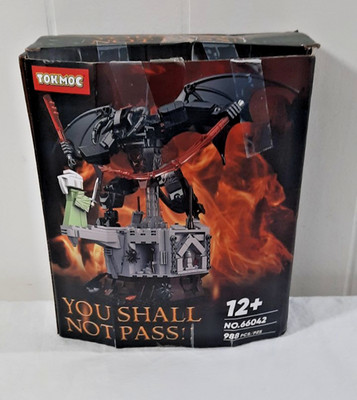 NEW TOKMOC  You Shall Not Pass!!  Balrog vs Gandalf Building Blocks Set   988 PC