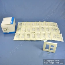 Leviton PJ826-A Almond 2-Gang Duplex Decora Unbreakable Midway Wallplate 25pcs
