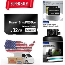 Mark 2 32GB Memory Stick Pro Duo with MagicGate for Fast Data Transfer