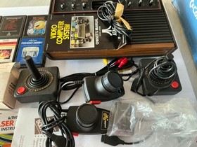 Atari CX-2600 Video Game System Console 2 Paddles Joysticks 12 Games w/ Box