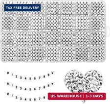 Alphabet Beads A-Z 1300Pcs Letter Bead for Bracelet Jewelry Making Acr