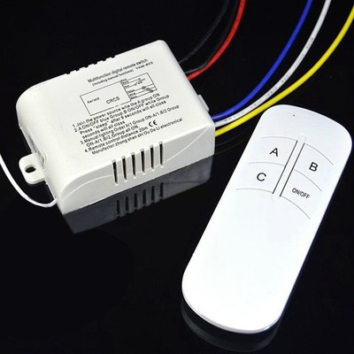 1/2/3 Ways 220V Wireless Digital Home Lamp Light RF Remote Controller Switch Hot