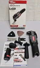 HYPER TOUGH 12-VOLT MAX CORDLESS OSCILLATING TOOL WITH BATTERY & CHARGER