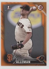 2016 Bowman Draft Draft Picks Orange 19/25 Justin Alleman #BD-71 fm0