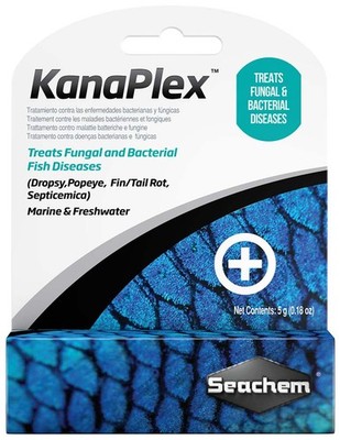 Seachem KanaPlex Treats Fungal and Bacterial Fish Diseases - 5 grams (0.18oz)