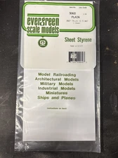 Plain Sheet .060x6x12 (1) Styrene by Evergreen Scale Models EVG9060