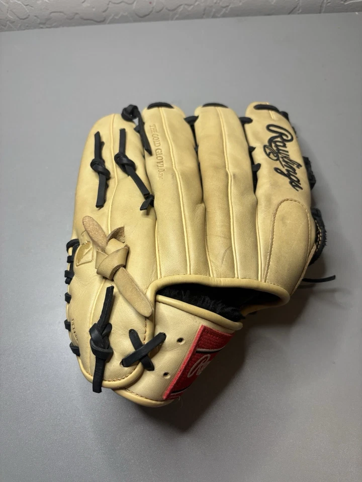 Guante de béisbol profesional Rawlings Gold Glove Elite-12 3/4 pulgadas-GGE1275HCB DERECHO Foto 3 de 4