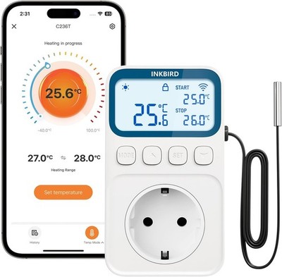 WLAN Thermostat Steckdose 16A ITC-C236T Heizungssteuerung Smart Home