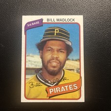 Bill Madlock 1980 Topps #55 Pirates MLB Centered