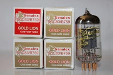 Matched Quad Genalex Gold Lion ECC83 / B759 / 12AX7  tubes, Brand New in Box !