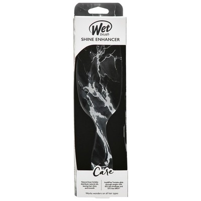 Wet Brush Shine Enhancer Metallic Onyx   Haarbürste mit Wildschweinborsten