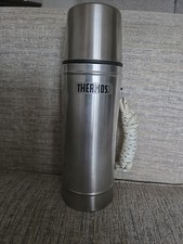 Genuine Stainless Steel Thermos 1 Litre Vacuum Flask with Cup