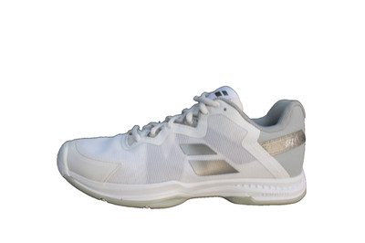 BABOLAT SFX3 All Court Damen Schuhe Sportschuhe Weiss_Grau Gr.40,5 UK 7